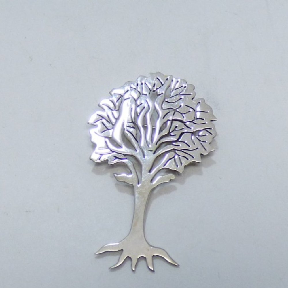 Vintage Taxco Silver Tree Brooch